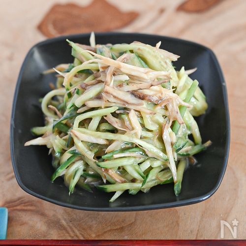 生で食べよう！新ごぼうときゅうりのサラダ