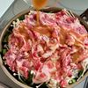 ワンパン10分♡豚肉と小松菜もやしの味噌だれ蒸しの工程2