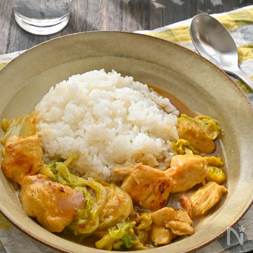 とろ~り旨い♪白菜たっぷり塩麹チキンカレー