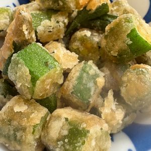 ひまわりの作ってみた!投稿(【オクラの唐揚げ】まるでおやつ♡秒でなくなる!)