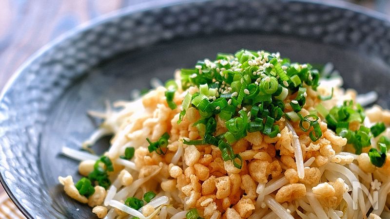 らくレピ】やみつき！悪魔のもやし(あげ玉もやし) | レシピサイトNadia