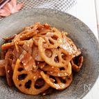 ご飯が進む常備菜♪豚バラとれんこんのきんぴら