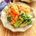 ブロッコリーとゆで卵の麺つゆマヨサラダ