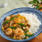 えびと卵のあんかけご飯