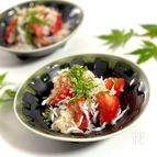 トマトと釜揚げしらすのみぞれ和え