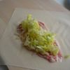 “春キャベツと豚肉の春巻き”の工程2