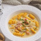 生クリーム不使用。豆乳ソースでヘルシーなかぼちゃのニョッキ