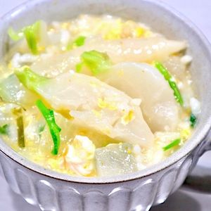 まゆの作ってみた!投稿([塩こうじで簡単♪もち入り七草かゆ])