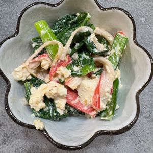 tanu🌿の作ってみた!投稿(癖になる♪『崩し豆腐のおかか醤油マヨサラダ』)