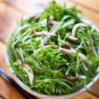 水菜とハムとしめじのシャキシャキサラダ★