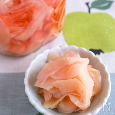 自宅で簡単 新しょうがの甘酢漬け