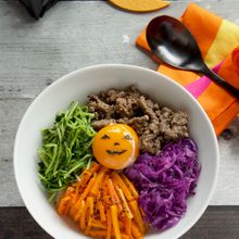 ハロウィンカラーで作るビビンバ