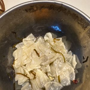 1253866の作ってみた!投稿(塩こんぶでやみつき！大根の千枚漬け【簡単・作りおき】)
