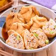 【油揚げの肉詰め煮】じゅわ〜っと染みる♪簡単和風おかず！
