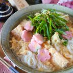 【夜食にも胃にも優しい】ふわふわ卵と厚揚げのとろみにゅうめん
