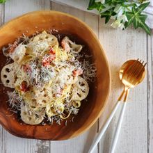 【絶品！】舞茸とれんこんのクリームパスタ