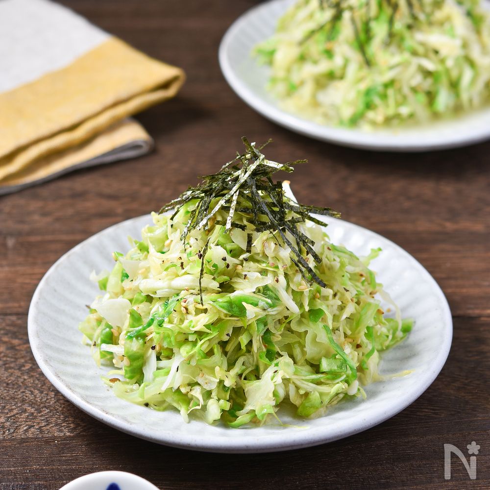 箸が止まらない【千切りキャベツのにんにくごま油和え】 | レシピサイトNadia