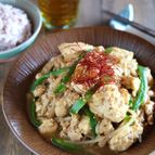 豆腐ともやしのごま味噌ひき肉炒め【ご飯がすすむ！】