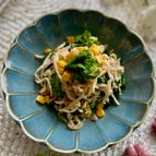 柚子胡椒でピリッと切り干し大根と菜の花のポン酢和え