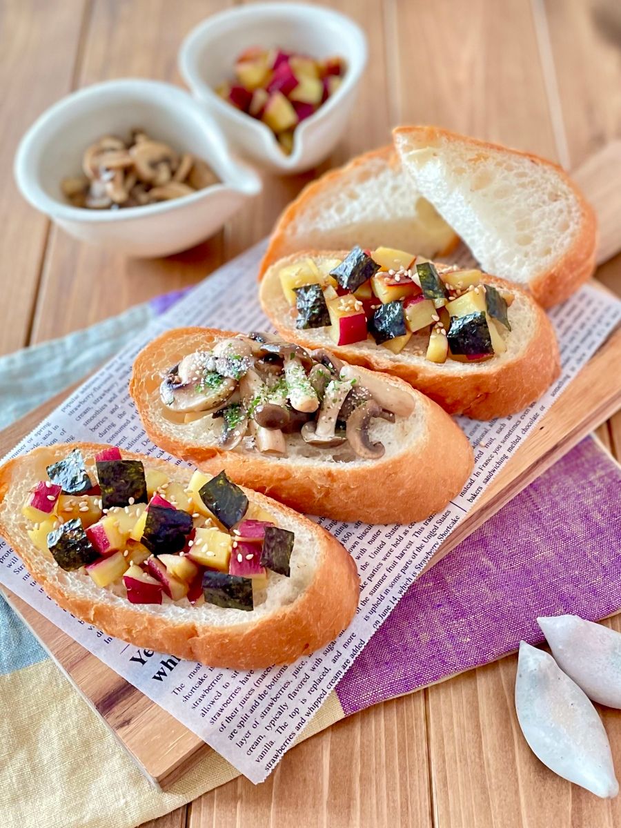 秋の味覚の和風ブルスケッタ レシピサイトnadia 秋の味覚の和風ブルスケッタ レシピサイトnadia