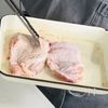ハーブチキンと人参オレンジラペのサンドウィッチの下準備