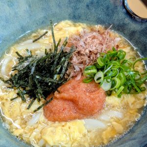 まゆのの作ってみた!投稿(【ふわたま明太とろみうどん】とろ旨！汁まで飲み干すおいしさ！)