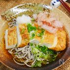 カリッと焼き厚揚げのおろしそば