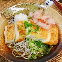 カリッと焼き厚揚げのおろしそば