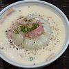 とーるじーじの作ってみた!投稿(衝撃的に美味しい《新玉丸ごと♡豆乳和風スープ》)