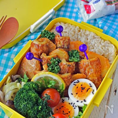 生ちくわとじゃが芋のタンドリー風