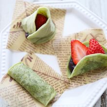 抹茶フルーツもち☆おうちでできる簡単和菓子(HM使用)