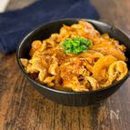 【ポークチャップ丼】やわやわお肉に濃厚ソース