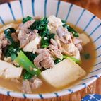 激安食材でも大満足♪『コクうまバター醤油 de 肉豆腐』