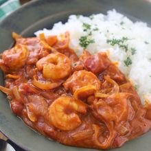 煮込み5分!【海老のトマトクリームカレー】