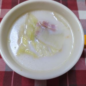 naoの作ってみた!投稿(10分で完成🙌〈白菜の豆乳スープ〉味付け2つ！)