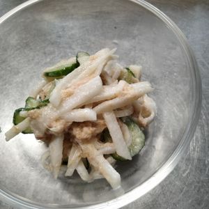 和音の作ってみた!投稿(副菜にもおつまみにも◎『大根の和風ツナマヨサラダ』)
