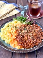 【とろたまチーズキーマカレー】レンチンだけで簡単！めちゃ旨♡