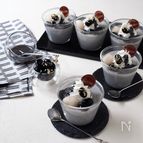 とろとろもちもち〜！黒ごまプリン【レンジ・混ぜるだけ】