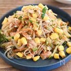 ツナ缶とコーン缶で作る！はるさめサラダ