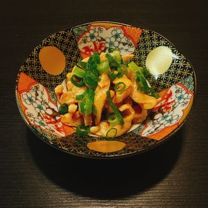 りんの作ってみた!投稿(ピリ辛鶏皮ポン酢)