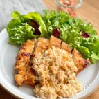 鶏むね肉でサクサク⭐︎濃厚キムチタルタルソースのチキン南蛮