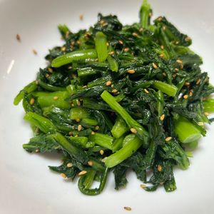 ゆくゆくの作ってみた!投稿(【春菊ナムル】春菊の魅力全開！あっという間に完成＆完食♪)