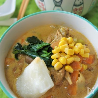 絶品スープのミルクカレーうどん♪