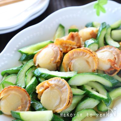 食べたら絶対驚く美味しさ！ホタテときゅうりのオイスター炒め