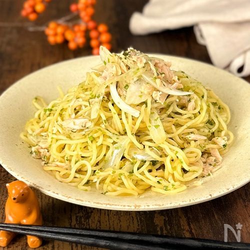 レンジで一発【ツナと青のりまぜそば】
