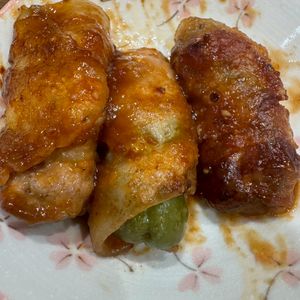 ミナの作ってみた!投稿(【肉巻きピーマンの濃厚甘辛ソース煮】絶品！ご飯がすすむ！)