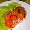 joe sanの作ってみた!投稿(『ポークソテー ミニトマトソース』ガーリックバター風味♫)