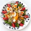チキンと野菜とフルーツのパワーサラダ♩栄養満点!主食サラダの工程3