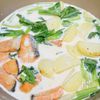 【鮭と小松菜のクリーム煮】時短で作れる！の工程4