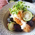 驚きの柔らかさ！揚げないとろ〜り茄子と鶏むね肉のおろしポン酢